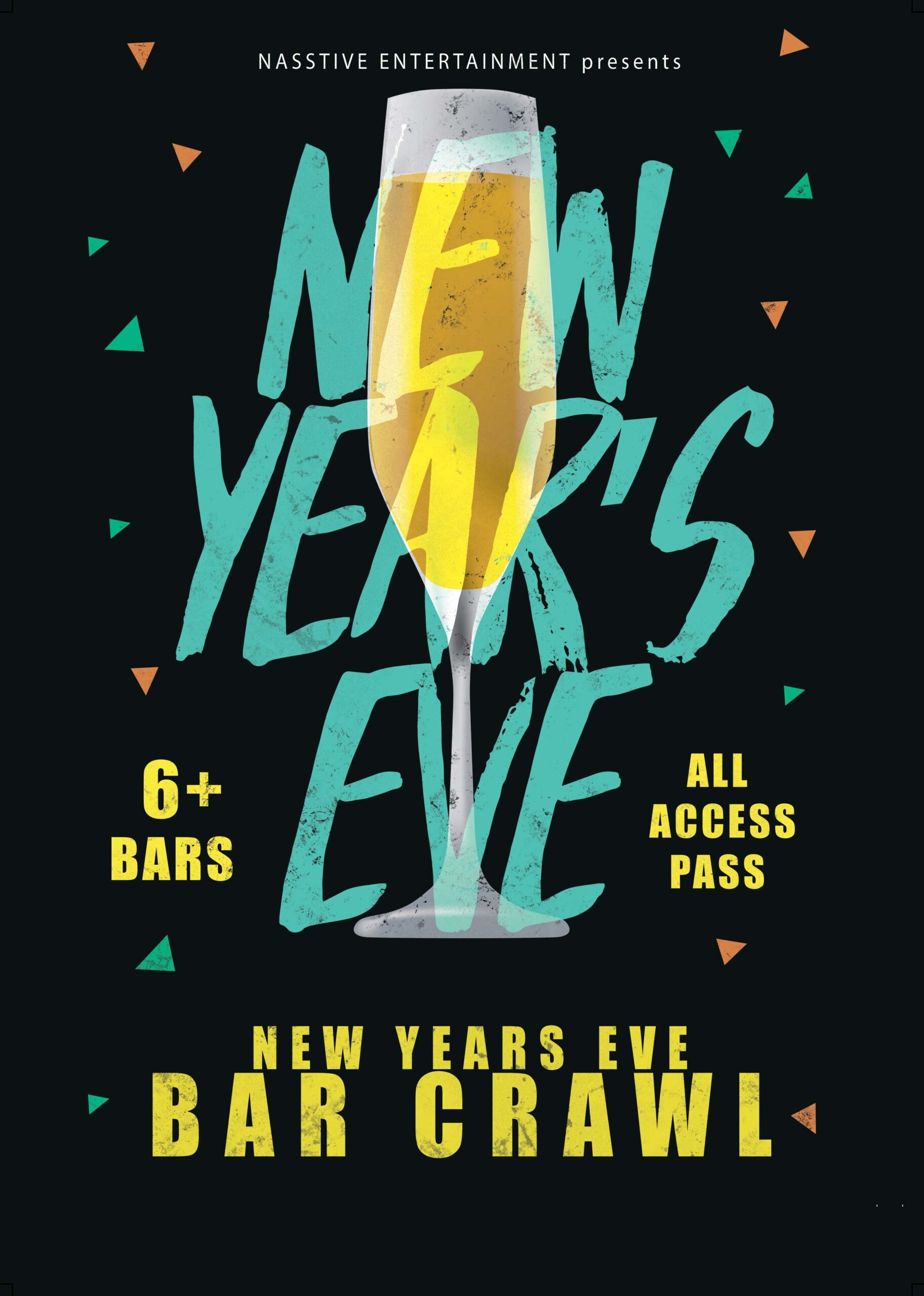 Riverside New Year Eve Flyer